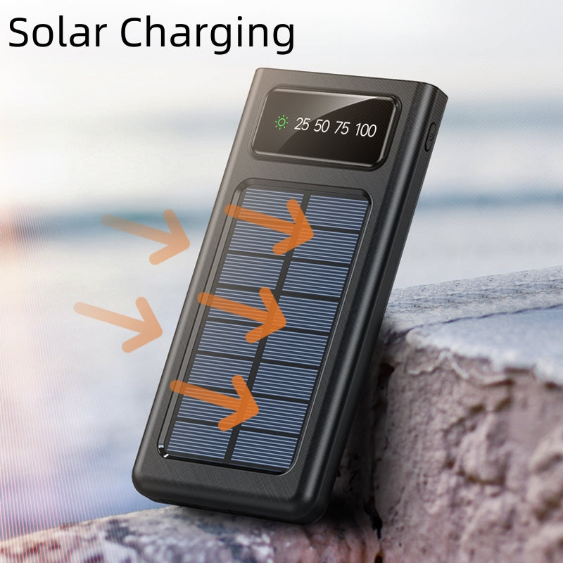 CARREGADOR SOLAR PORTATIL 10.000mAh