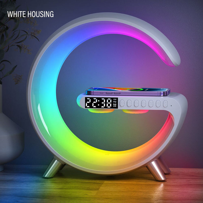 LED Smart Wake Up Light RGB Night Light com Bluetooth Speaker 15W